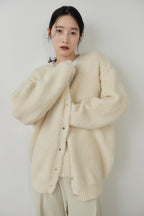Mohair like knit cardigan