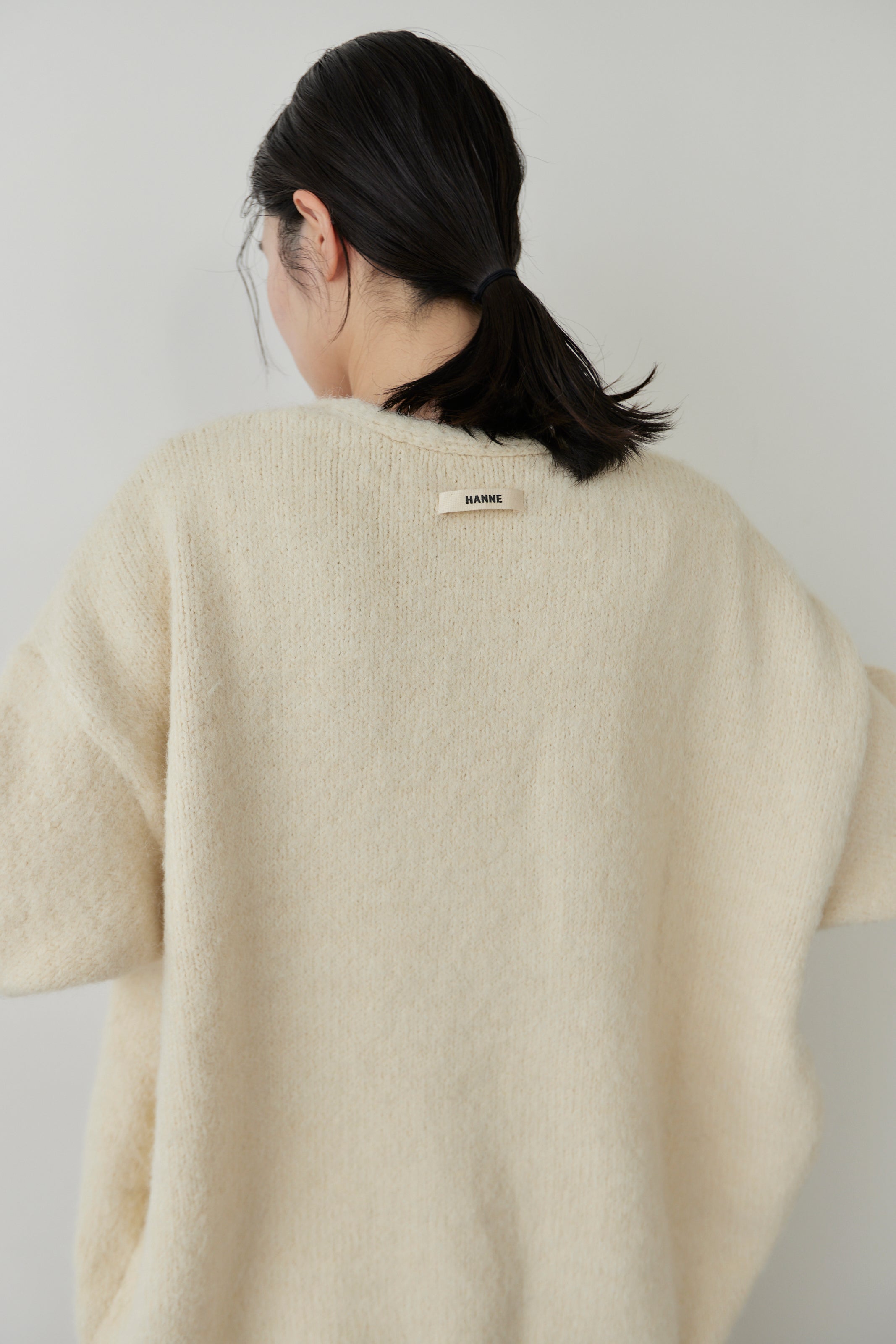 Mohair like knit cardigan
