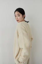 Mohair like knit cardigan