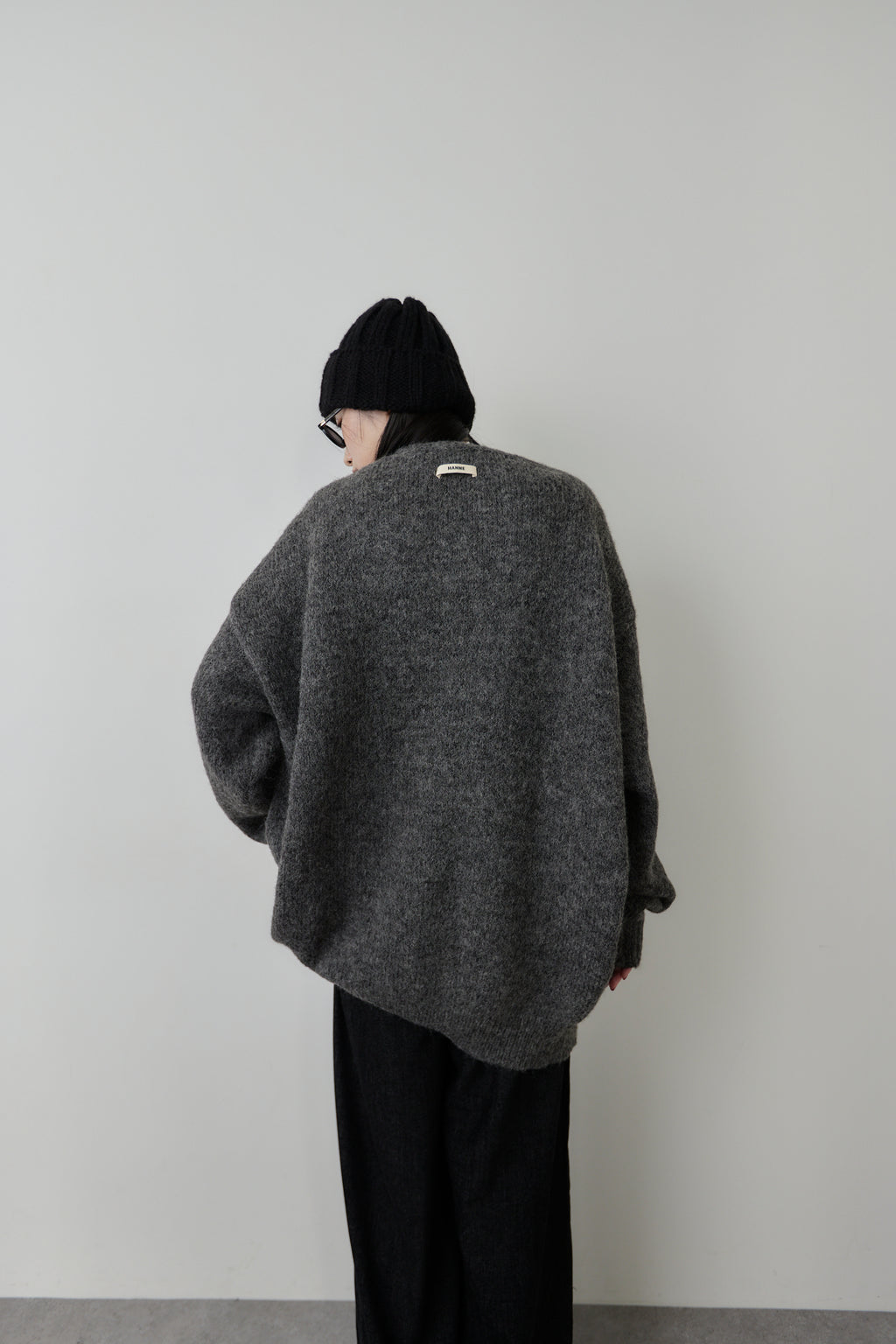 Mohair like knit cardigan