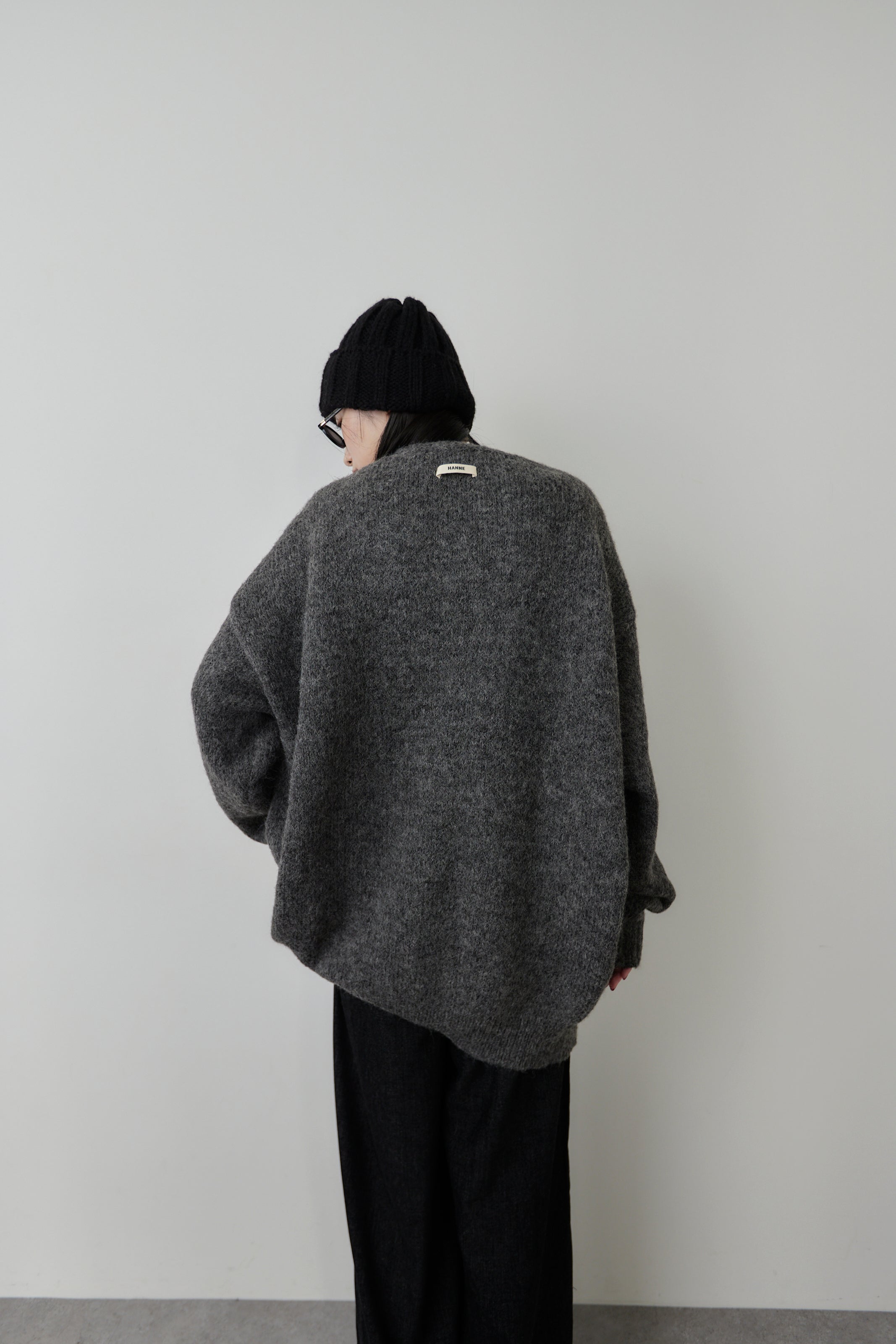 Mohair like knit cardigan