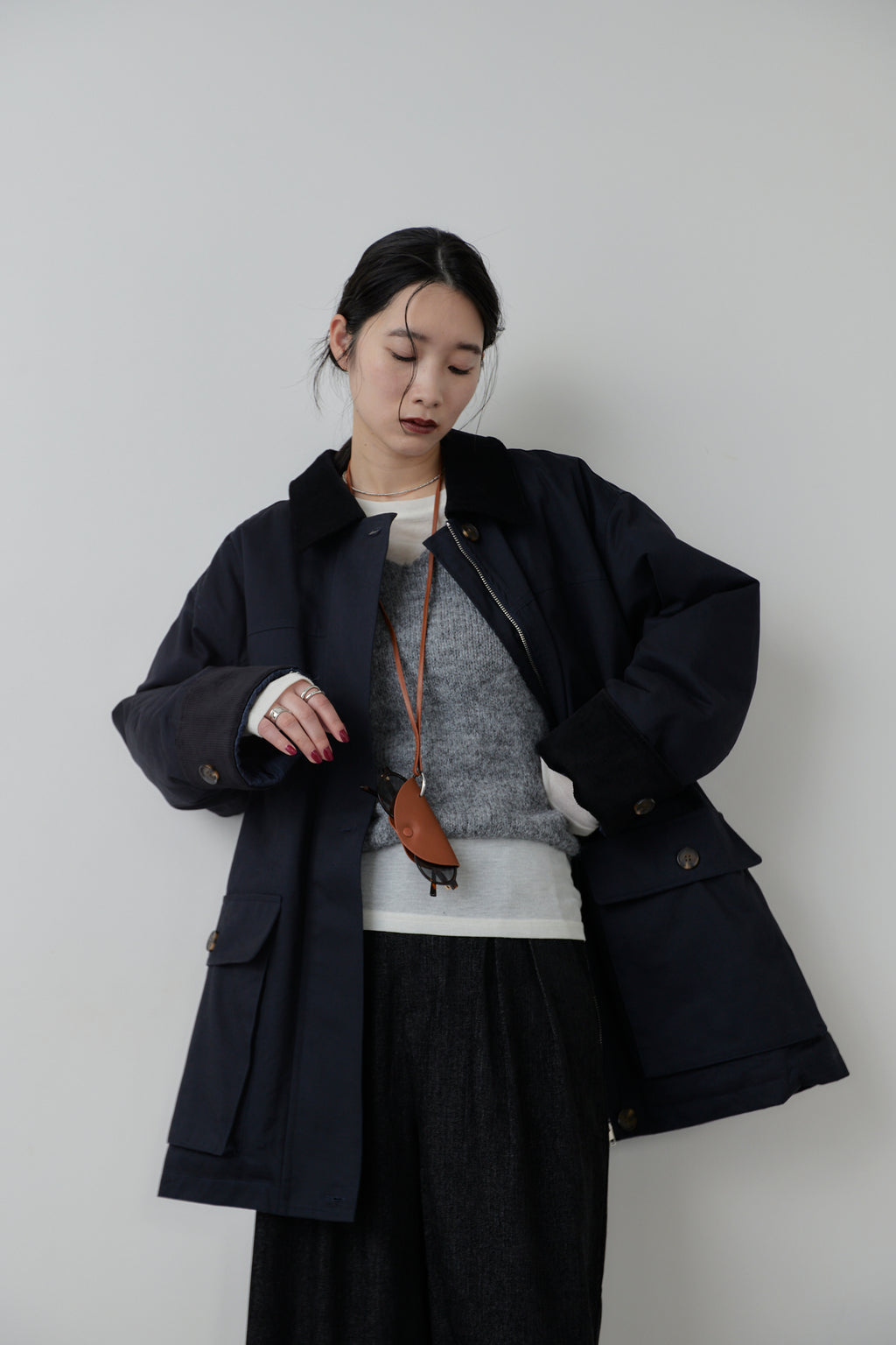 Corduroy color hunting jacket