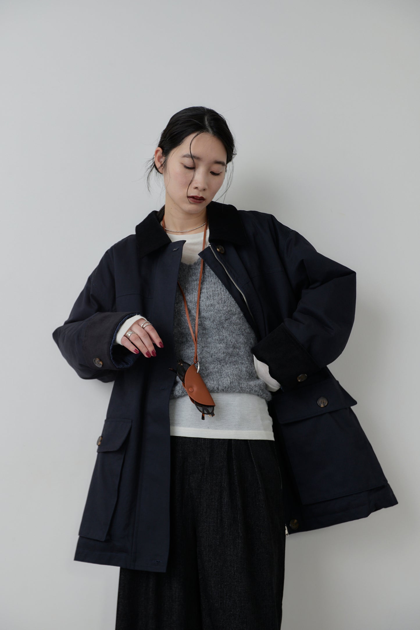 Corduroy color hunting jacket