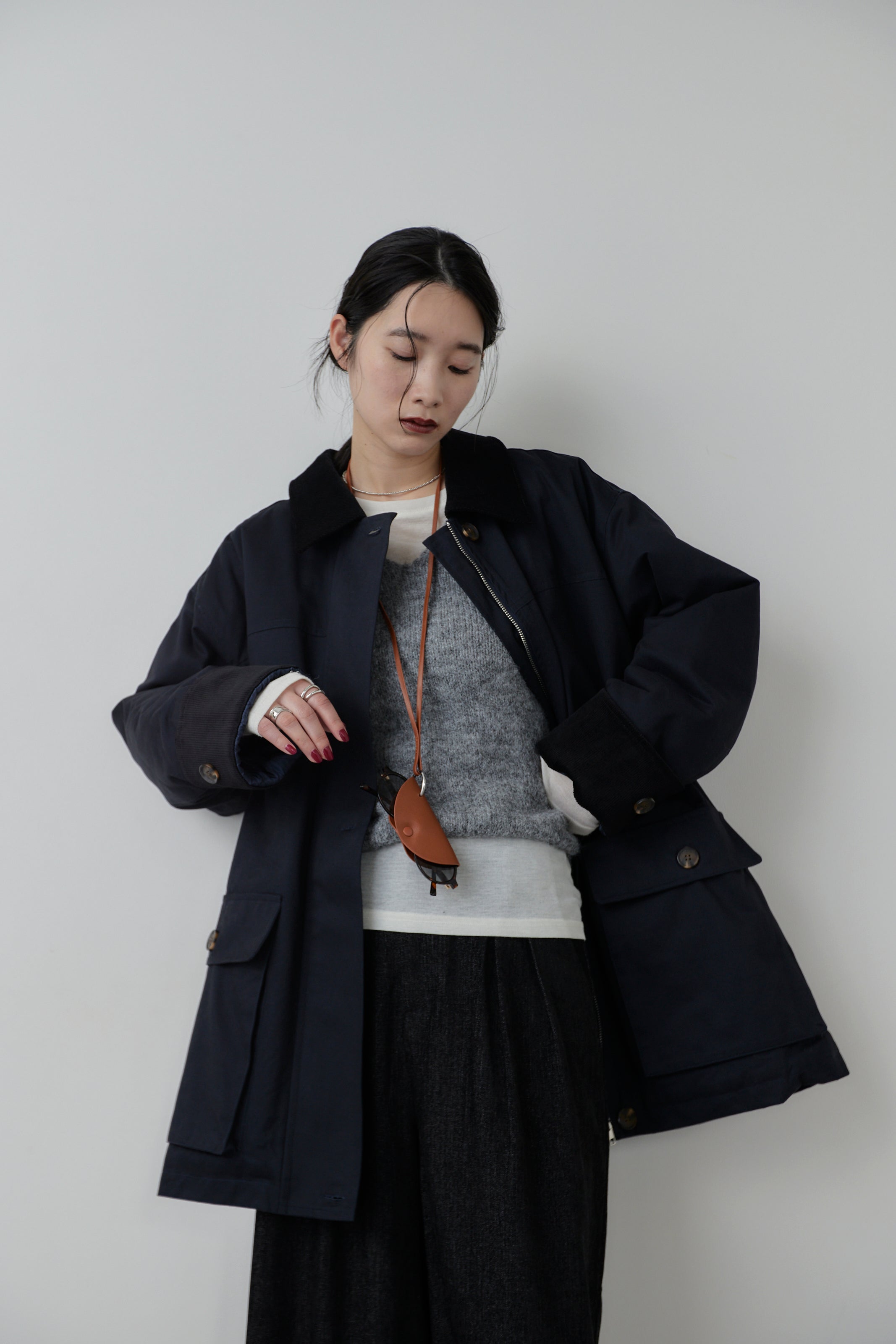 Corduroy color hunting jacket