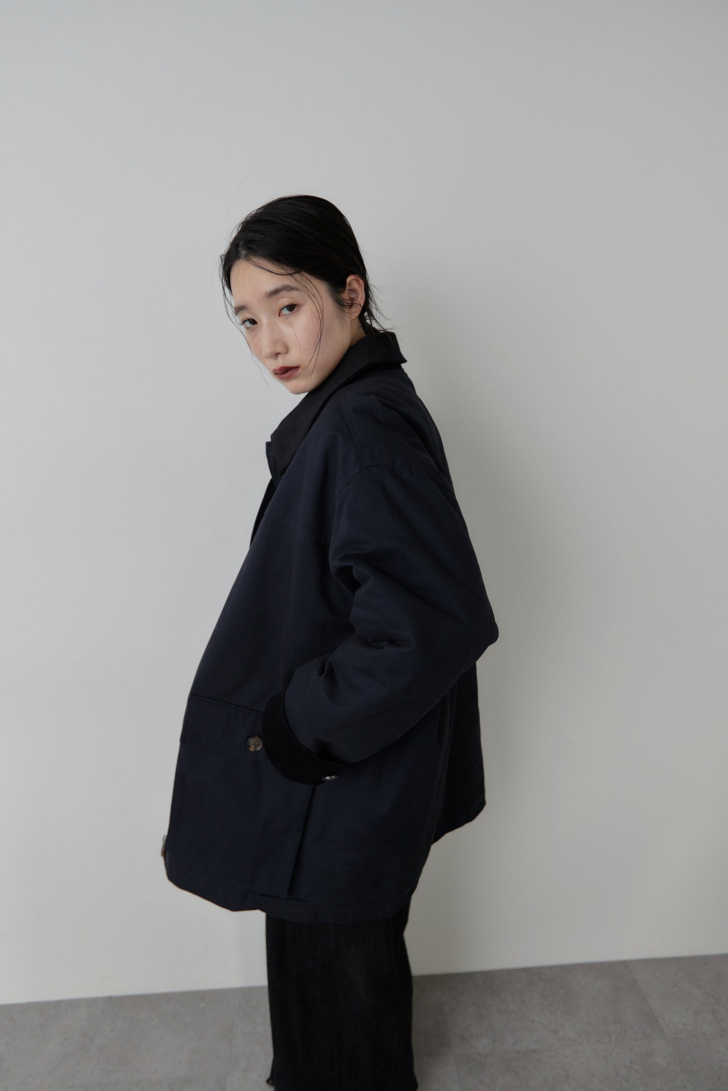 Corduroy color hunting jacket