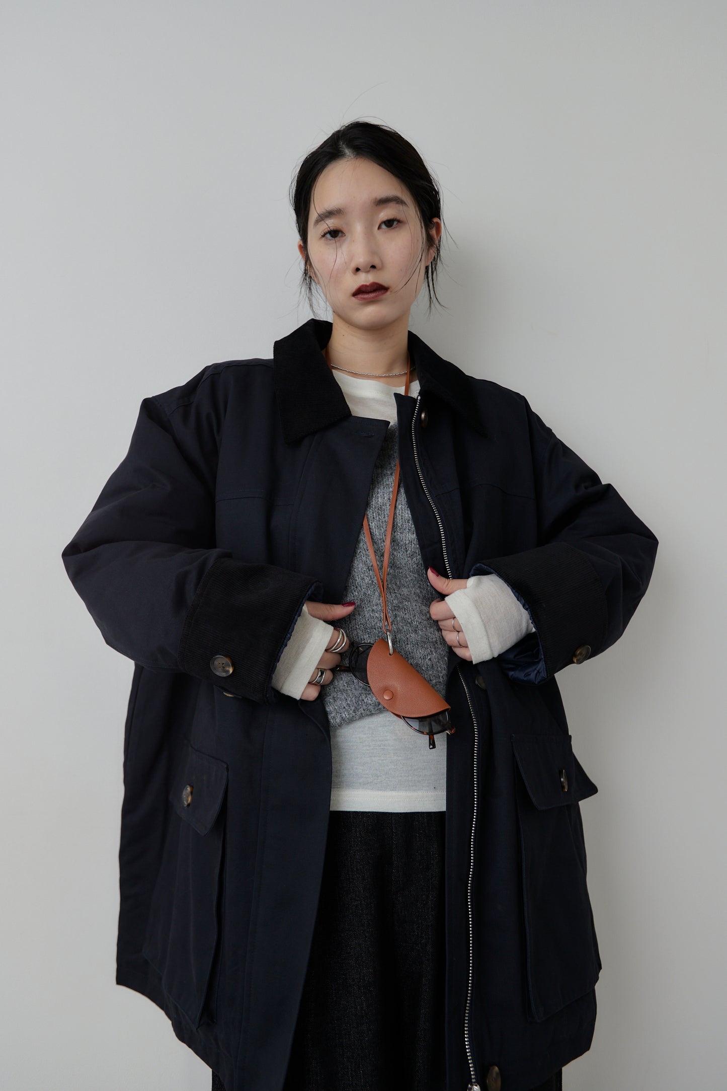 Corduroy color hunting jacket