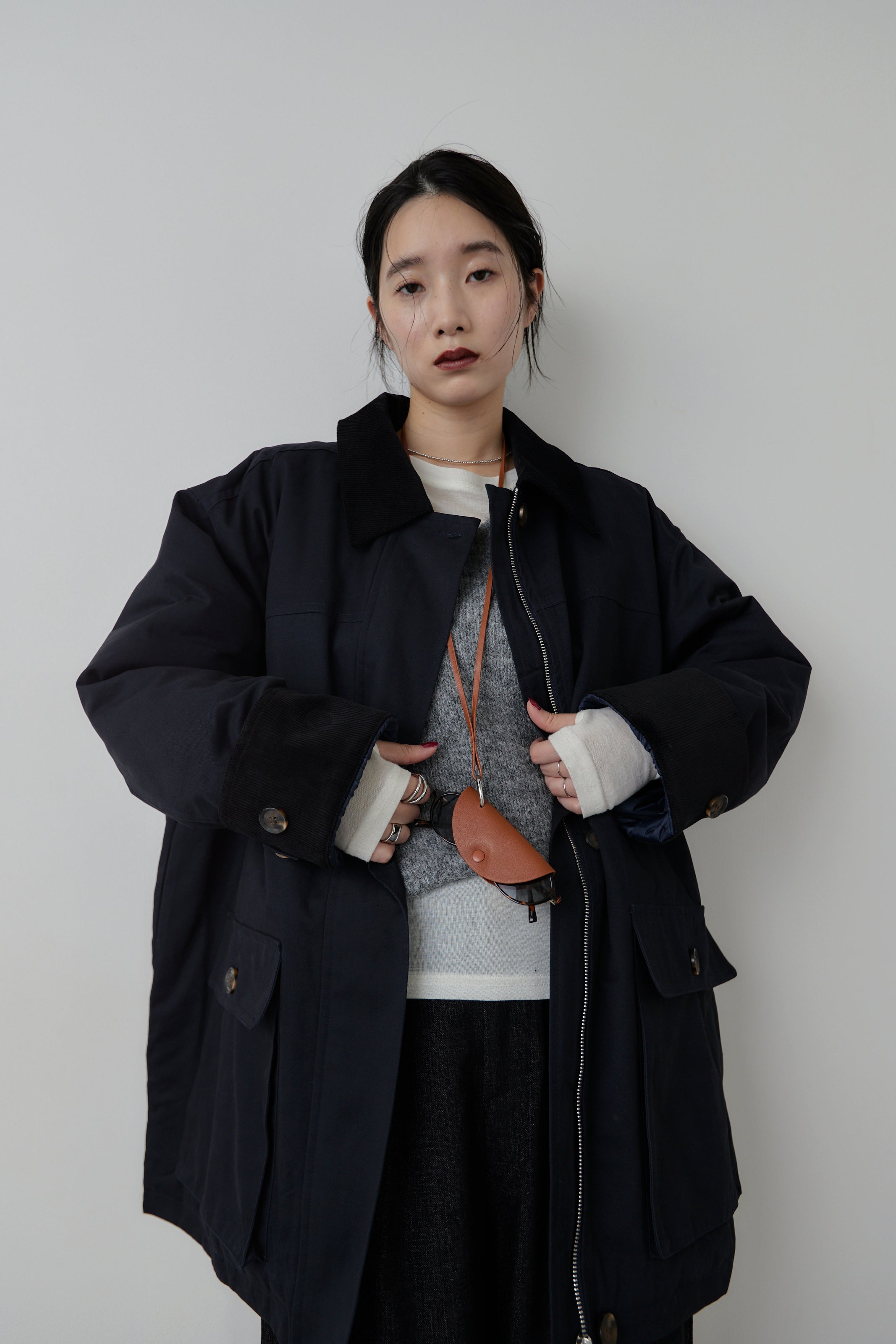 Corduroy color hunting jacket