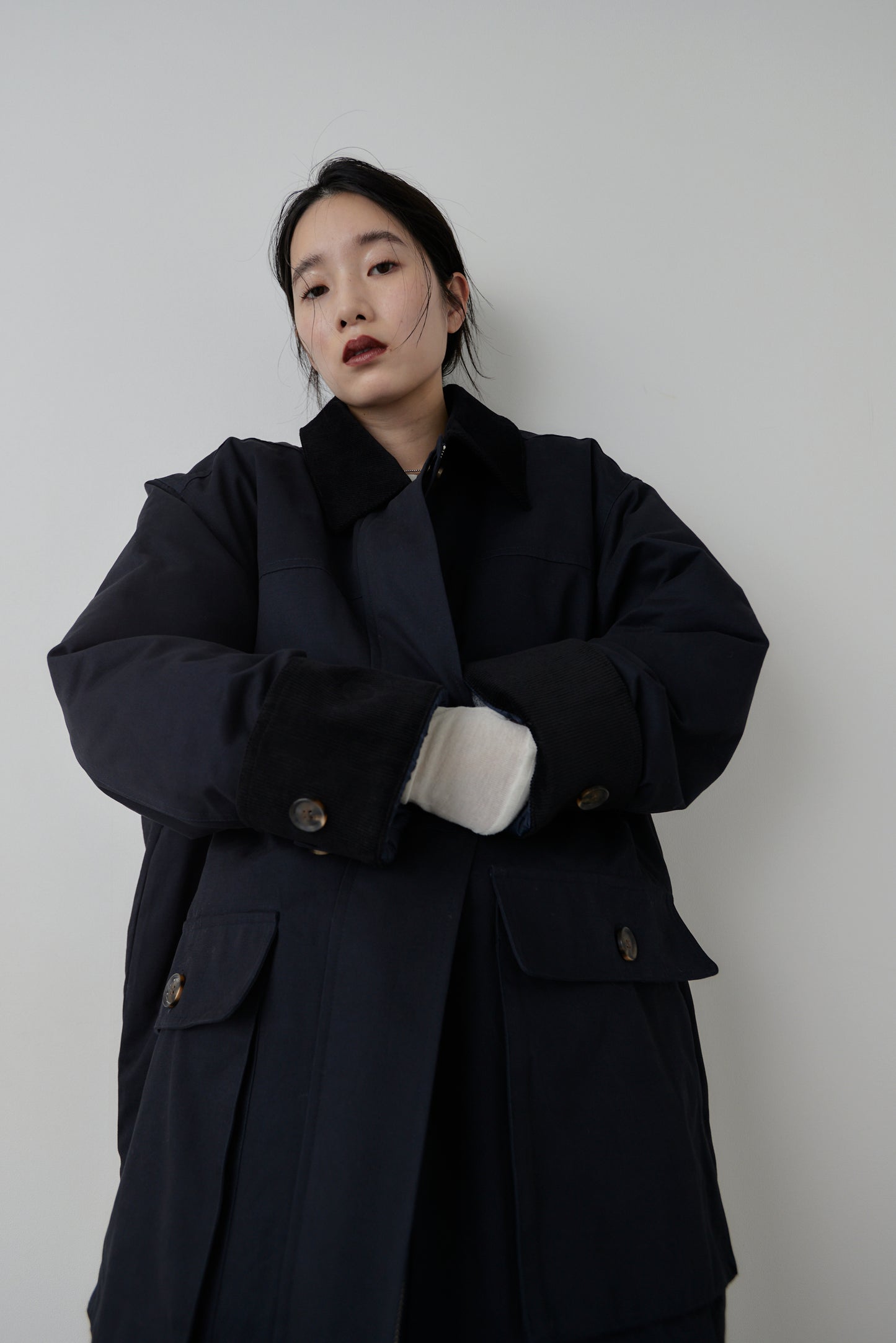 Corduroy color hunting jacket