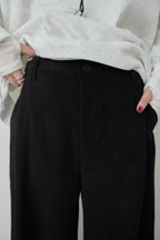 Corduroy tuck pants