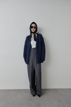 Mohair like knit cardigan