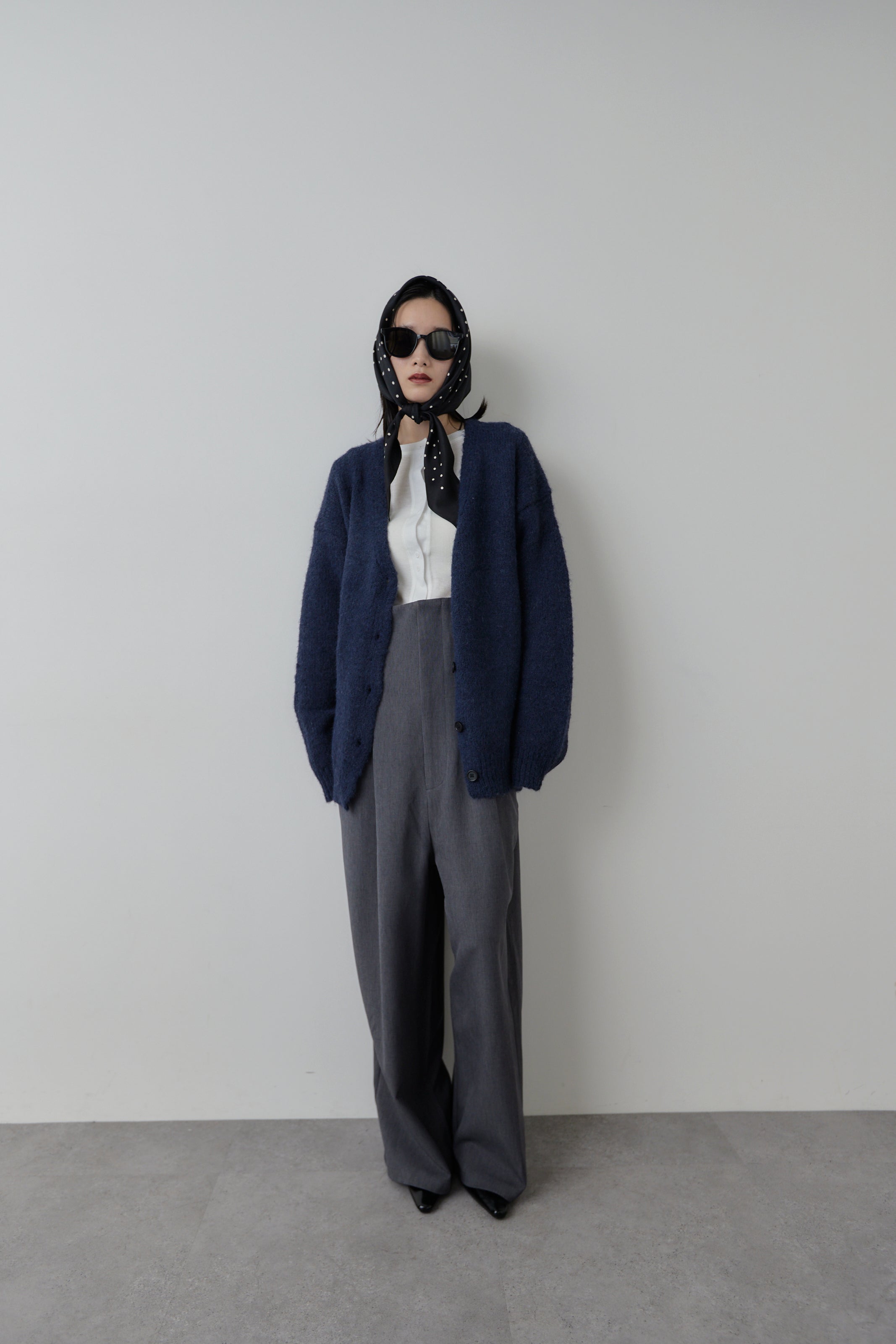 Mohair like knit cardigan