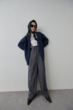 Mohair like knit cardigan