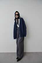 Mohair like knit cardigan