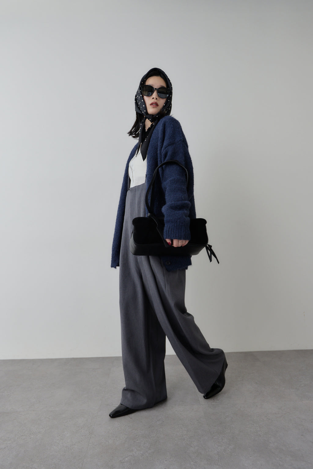 Mohair like knit cardigan