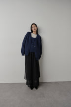 Mohair like knit cardigan