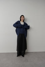 Mohair like knit cardigan