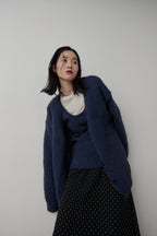 Mohair like knit cardigan