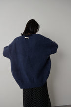 Mohair like knit cardigan