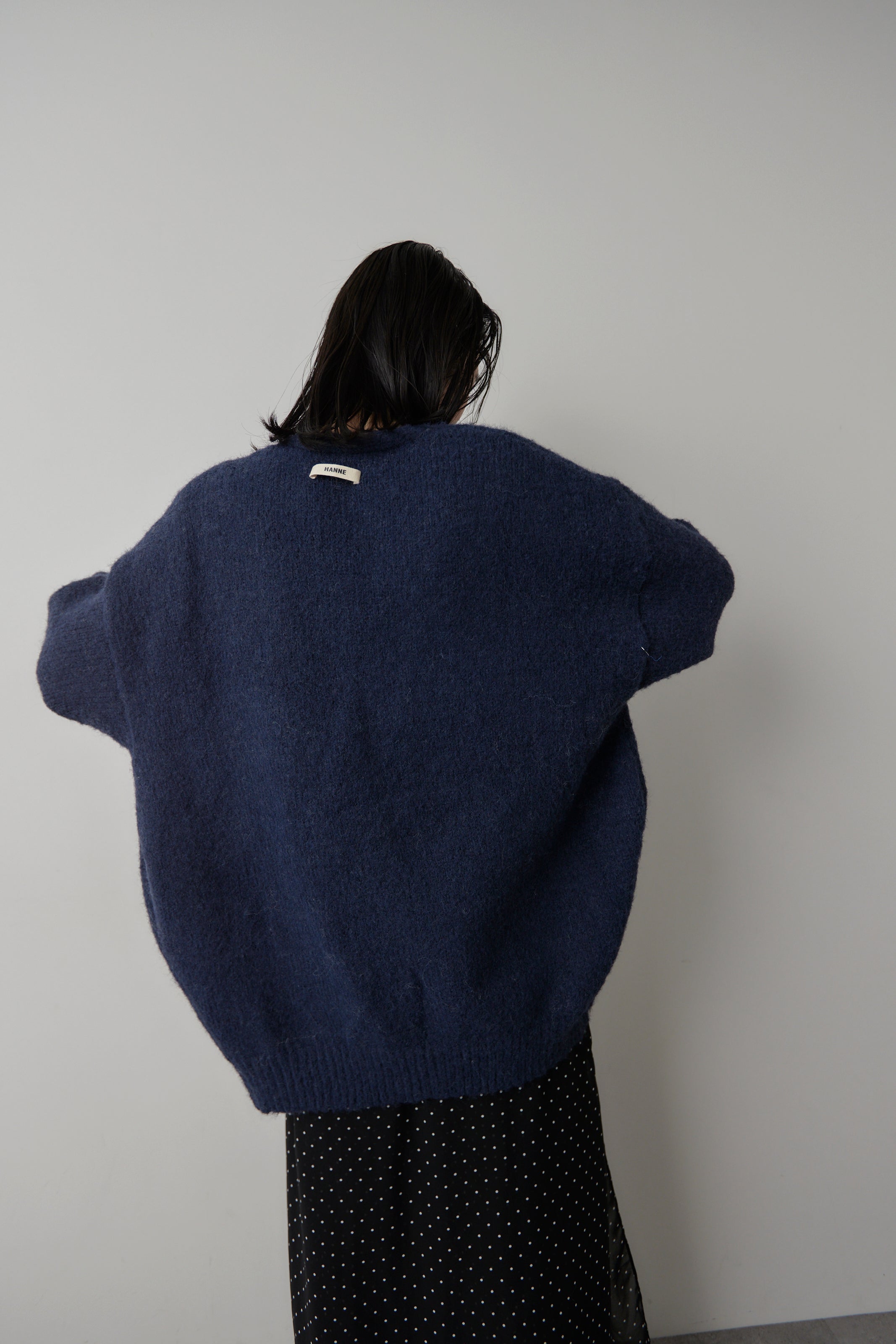 Mohair like knit cardigan