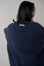 Mohair like knit cardigan