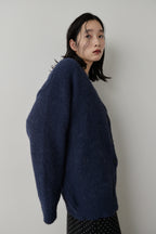 Mohair like knit cardigan