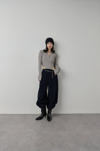 Poloknit bodysuit