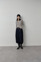 Poloknit bodysuit