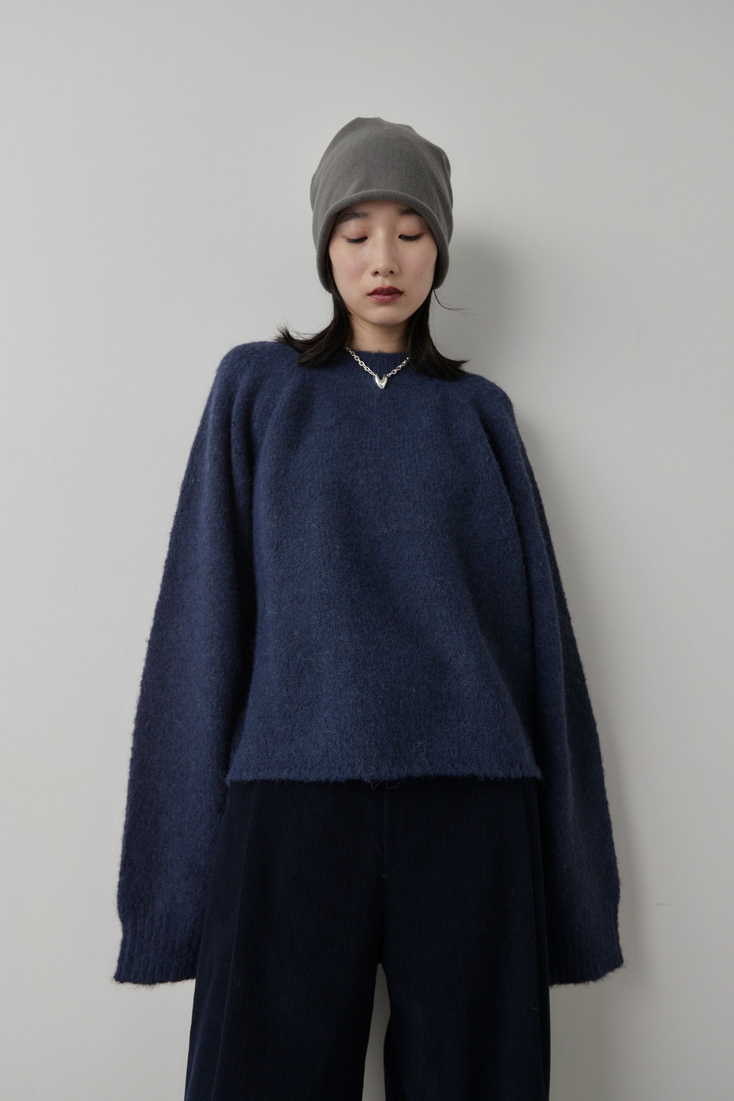 Mohair like knit pullover