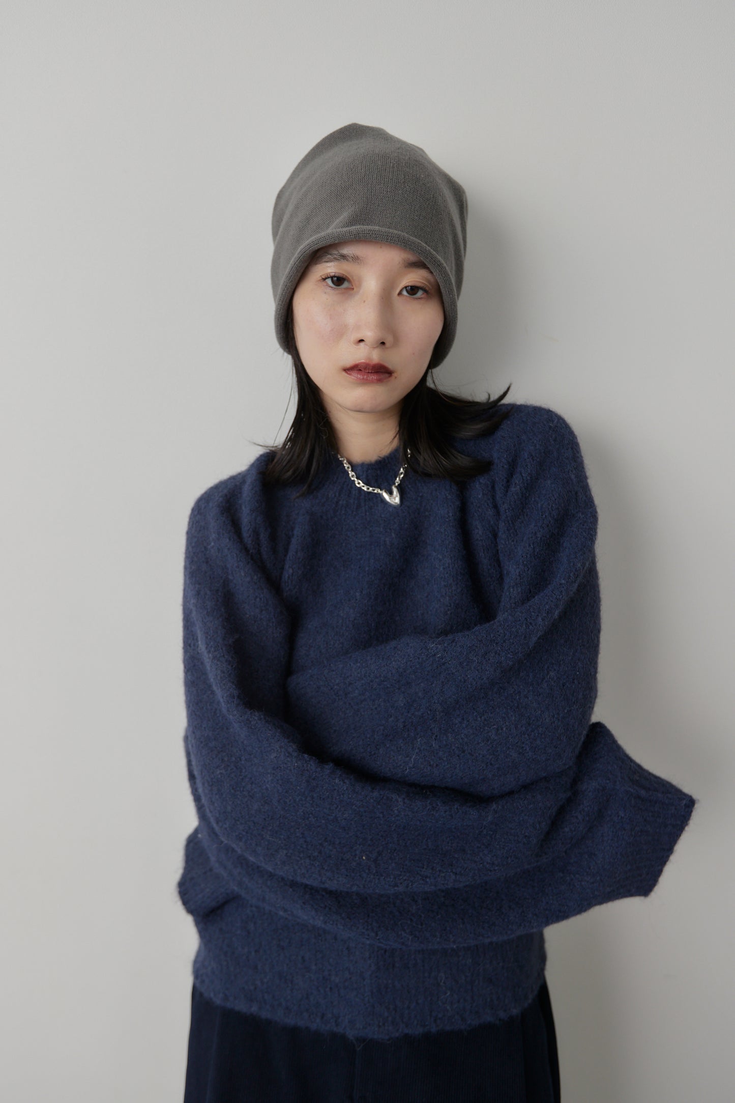 Mohair like knit pullover