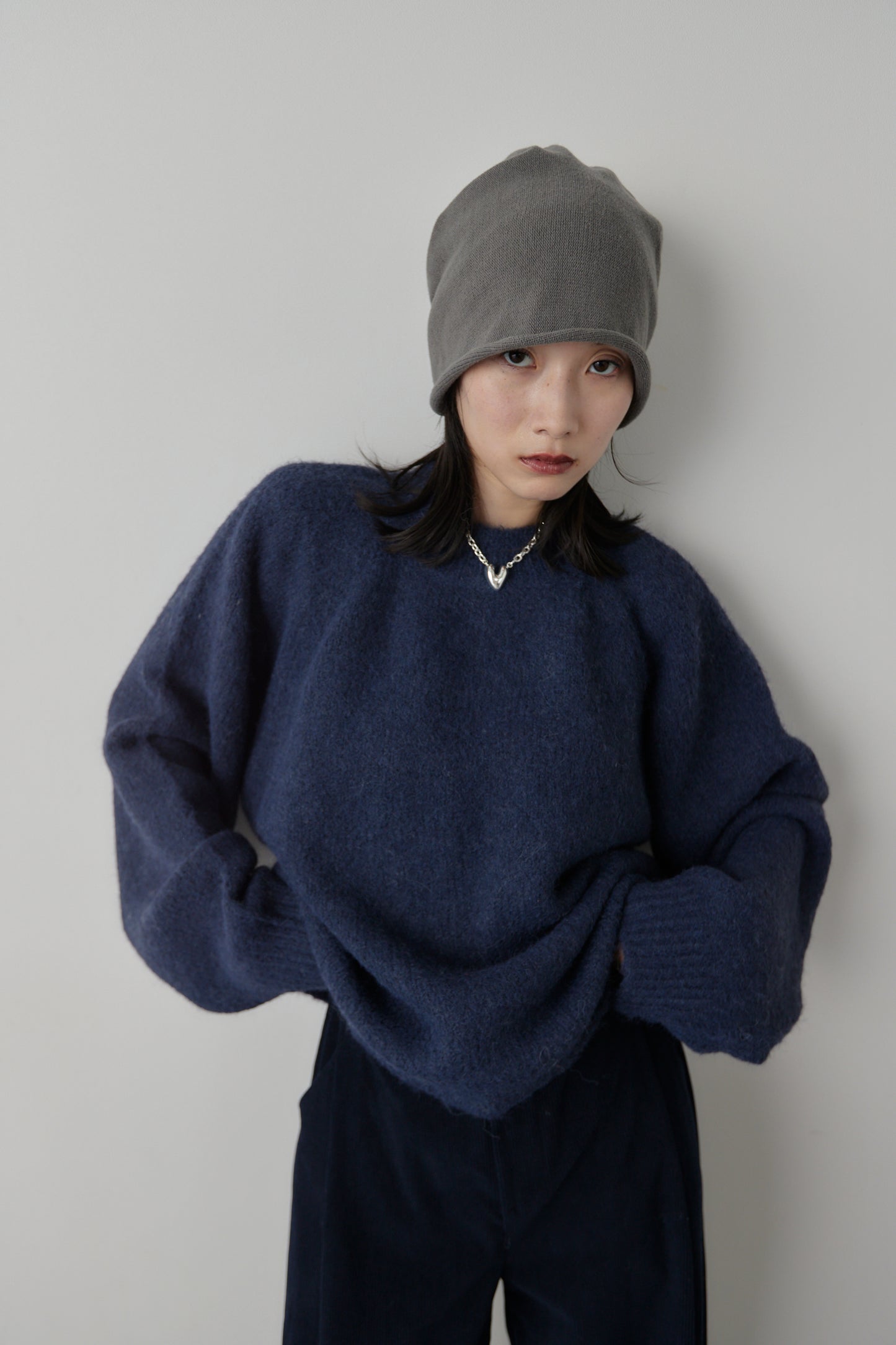 Mohair like knit pullover