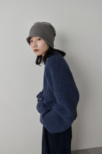 Mohair like knit pullover