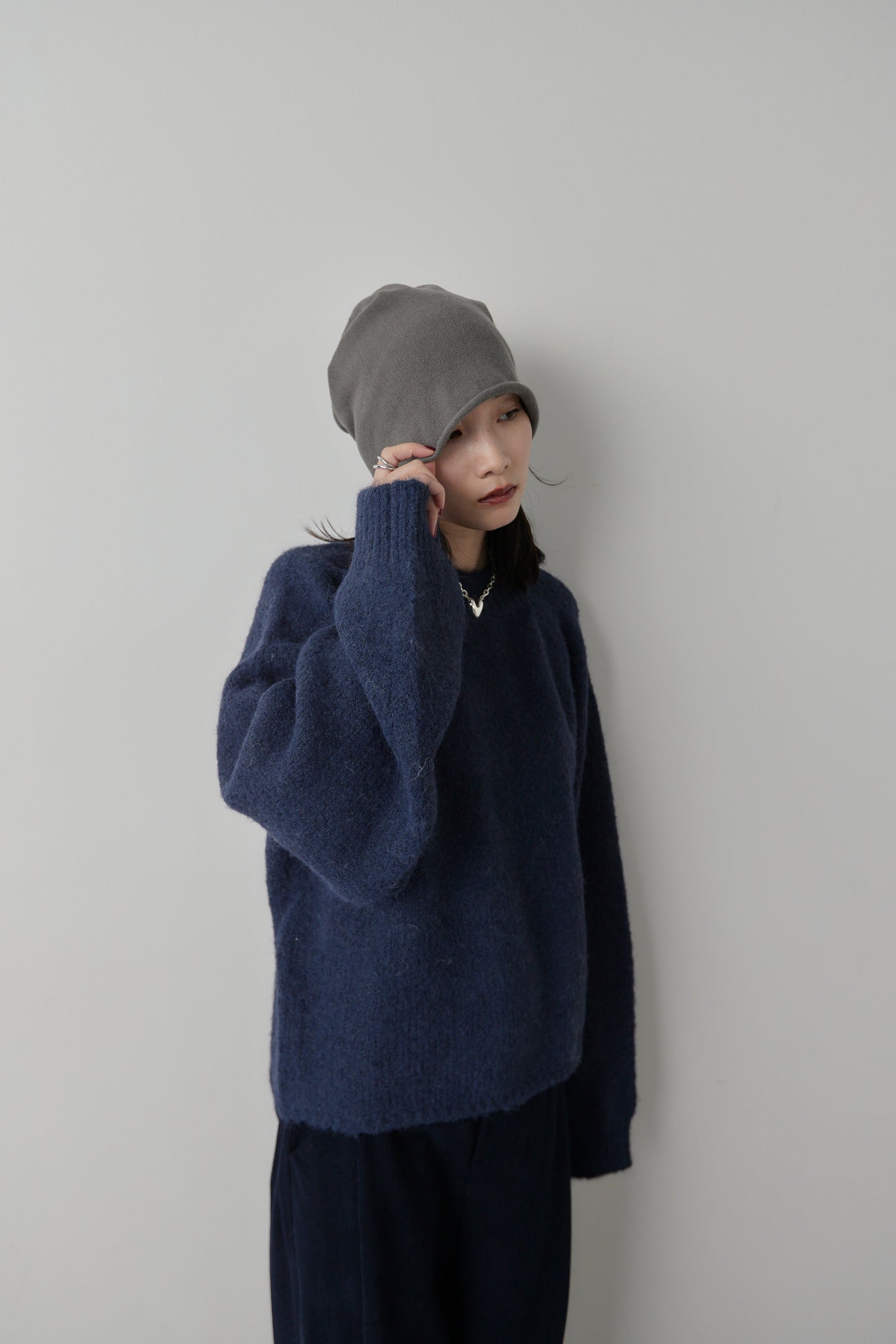 Mohair like knit pullover