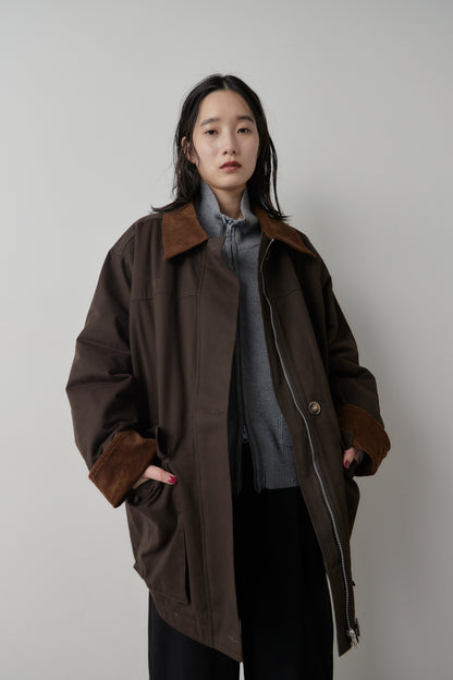 Corduroy color hunting jacket