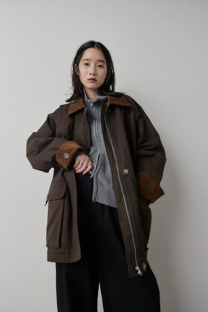 Corduroy color hunting jacket