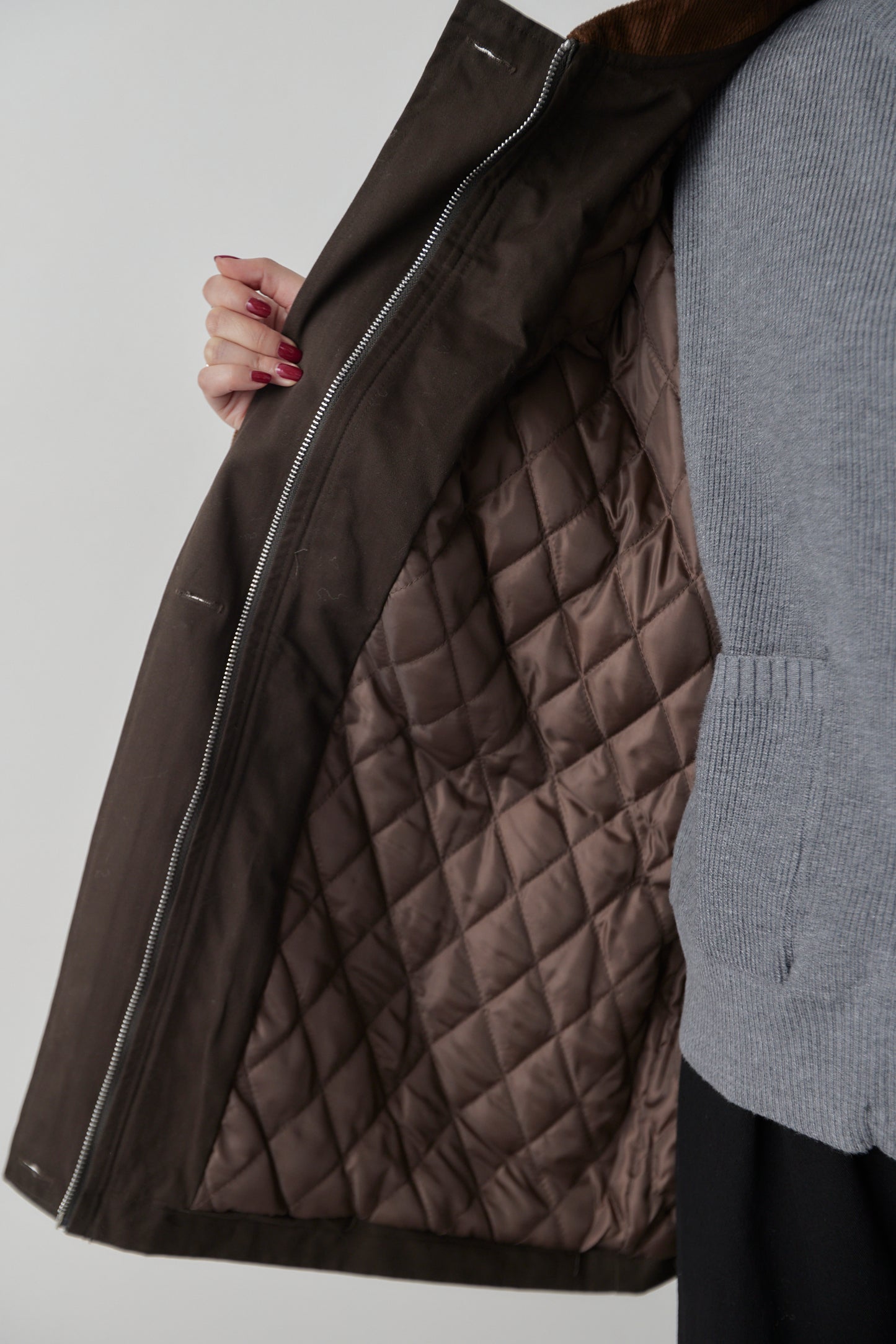 Corduroy color hunting jacket