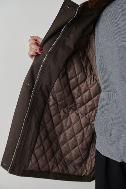 Corduroy color hunting jacket