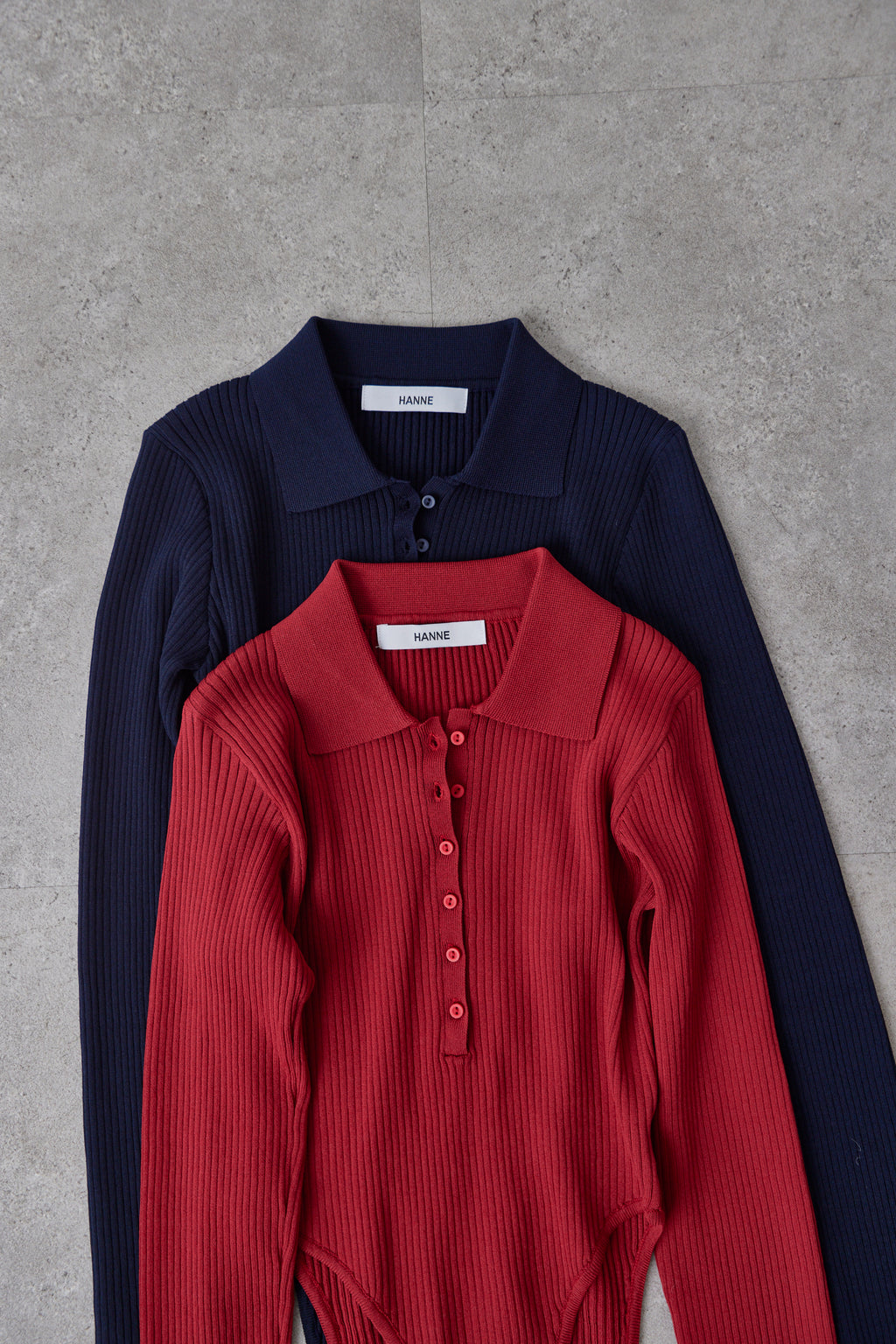 Poloknit bodysuit
