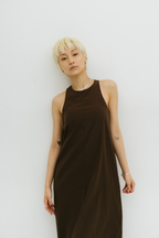 Cup in american sleeve long dress