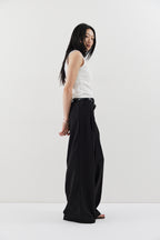 2-tuck wide pants