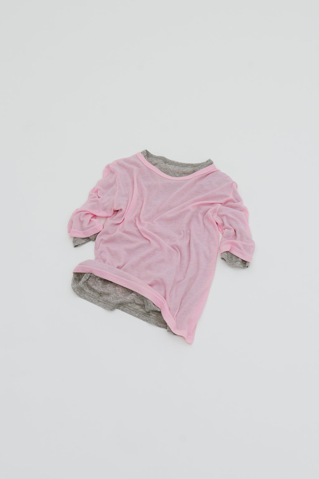 2PACK Sheer half sleeve TEE
