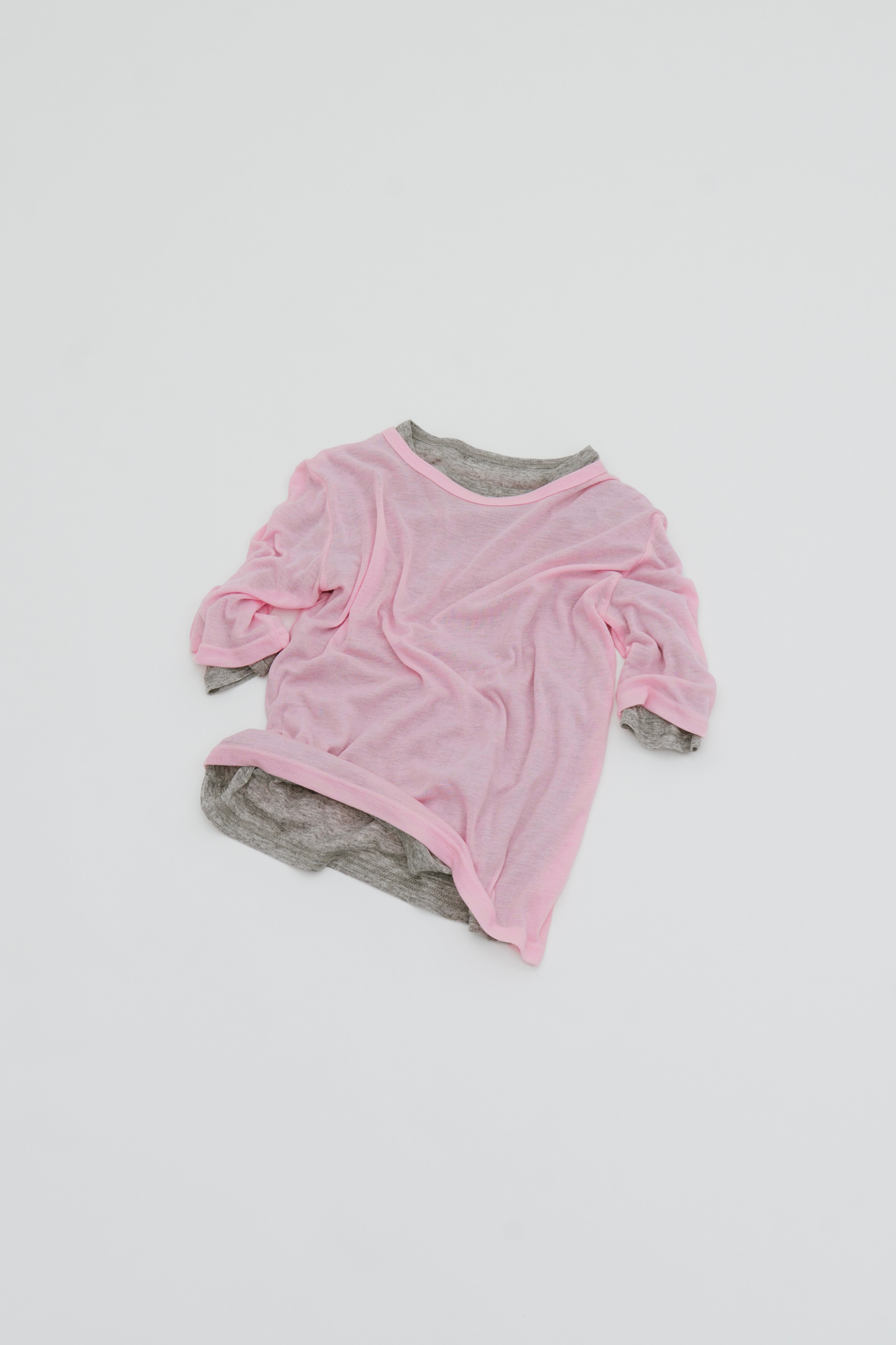 2PACK Sheer half sleeve TEE