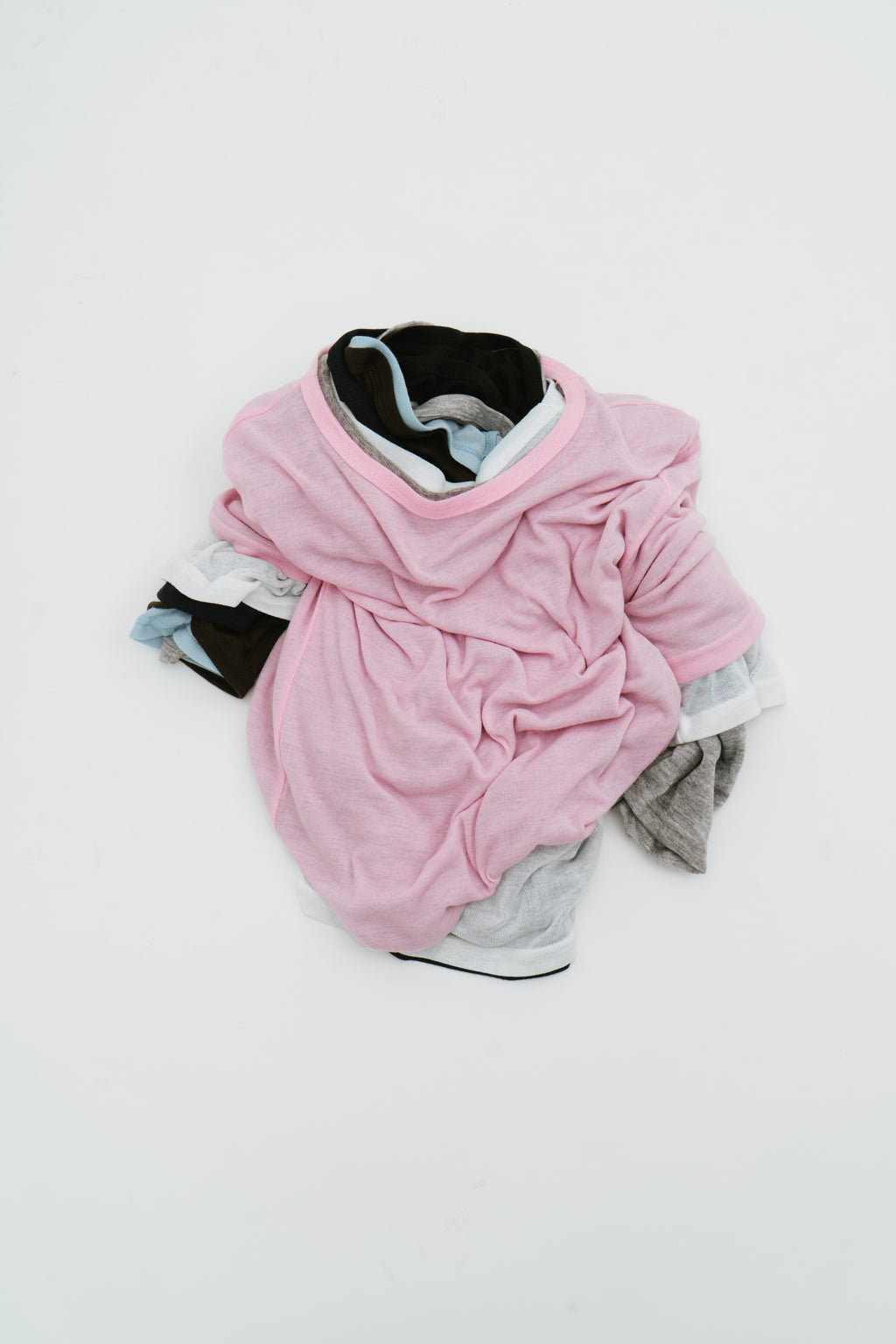 2PACK Sheer half sleeve TEE