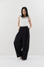 2-tuck wide pants