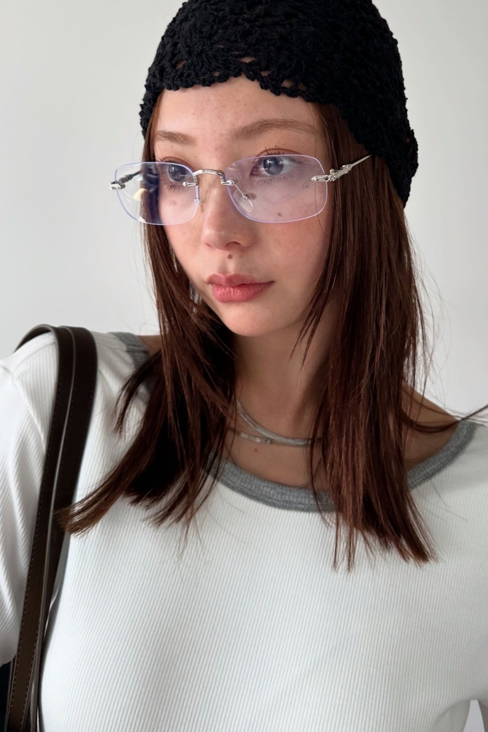 Back open ringer bodysuit tee