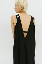 Cup in american sleeve long dress