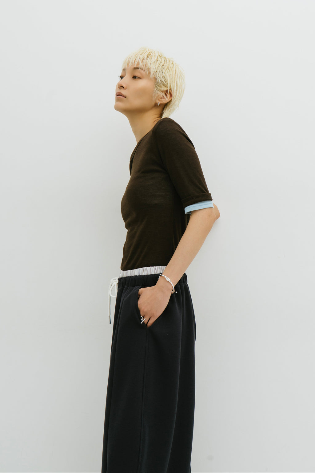 2PACK Sheer half sleeve TEE