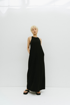 Cup in american sleeve long dress