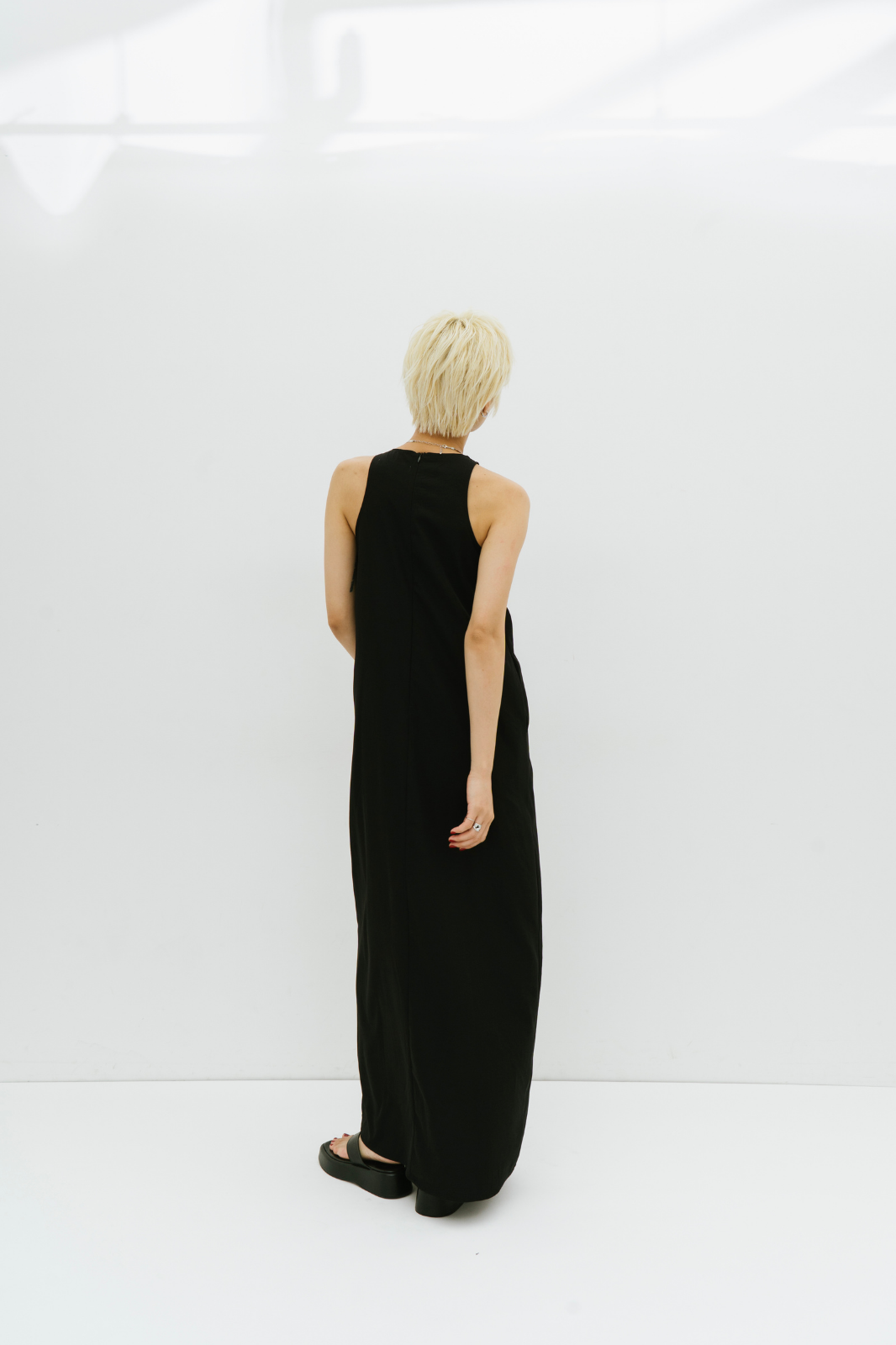 Cup in american sleeve long dress