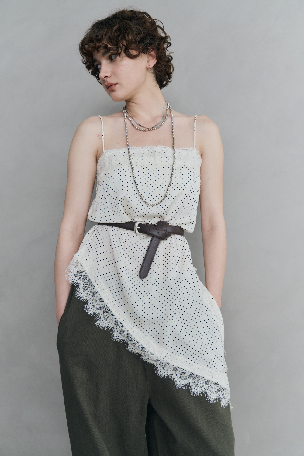 Faux leather belt