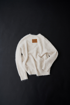 【 preorder 】 Soft hairy knit pullover